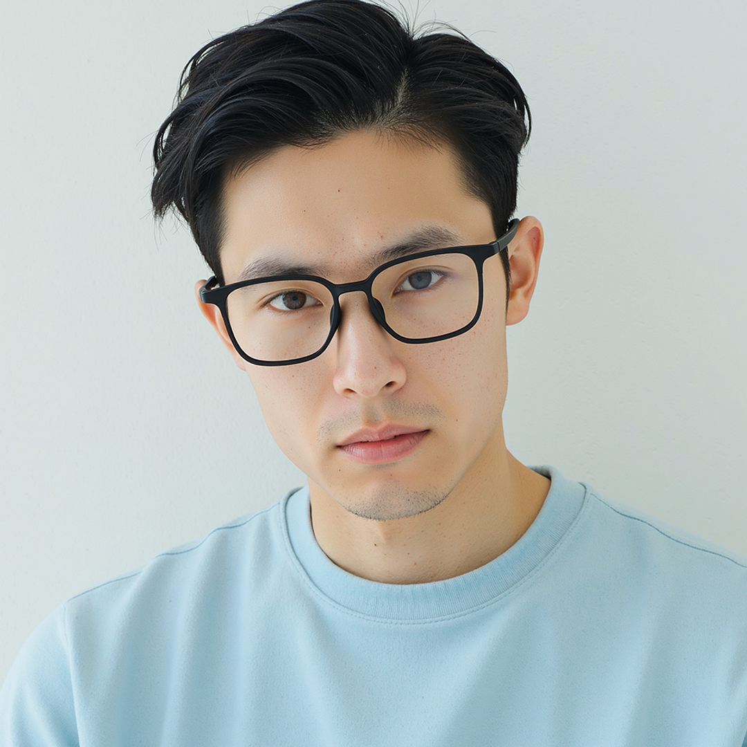 Lenskart Air Black Full Rim Square left side