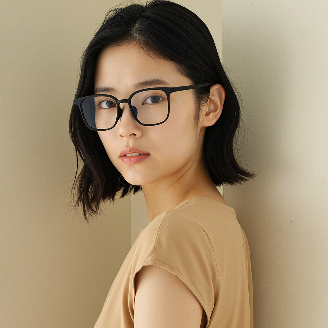 Lenskart Air Black Full Rim Square left side