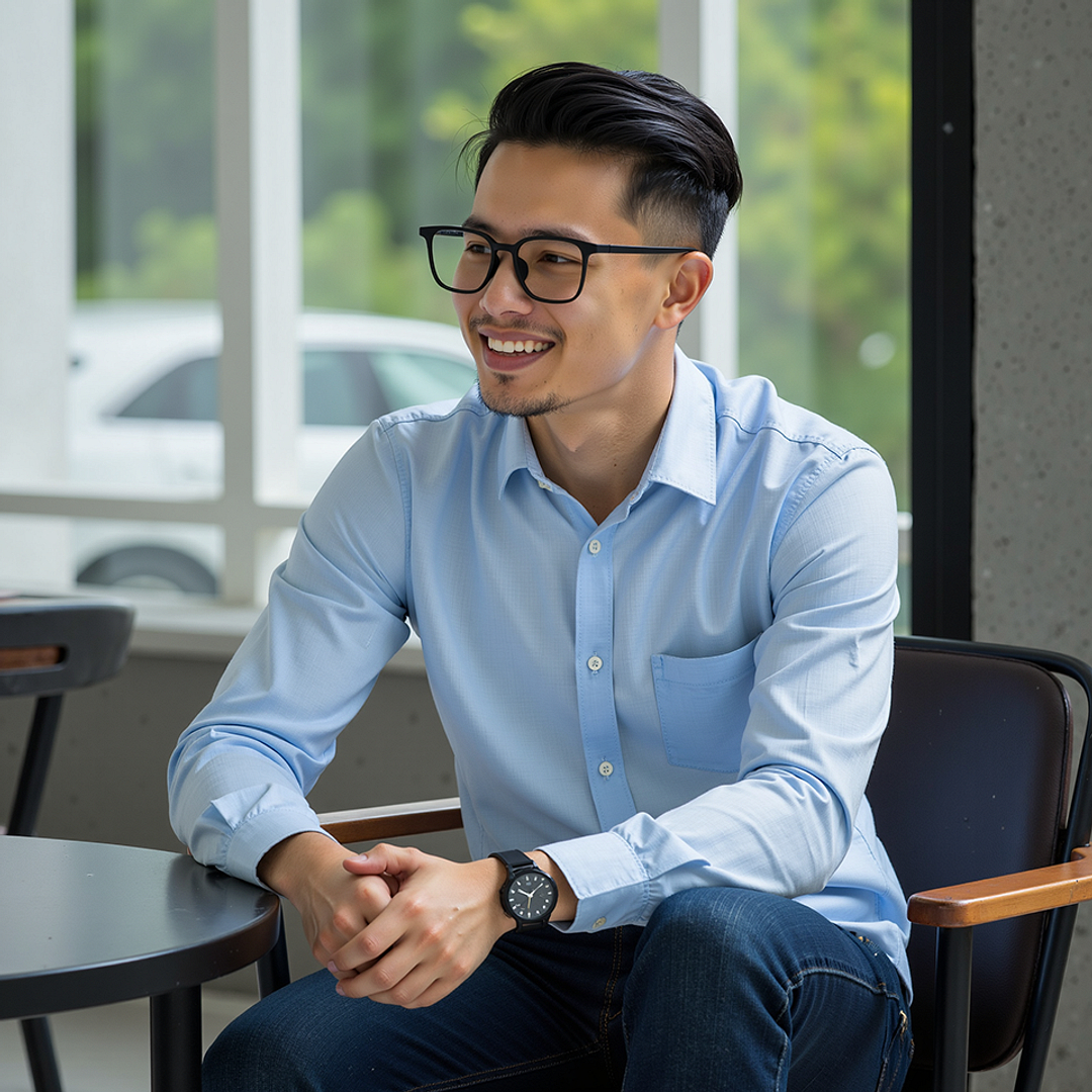 Lenskart Air Black Full Rim Square left side