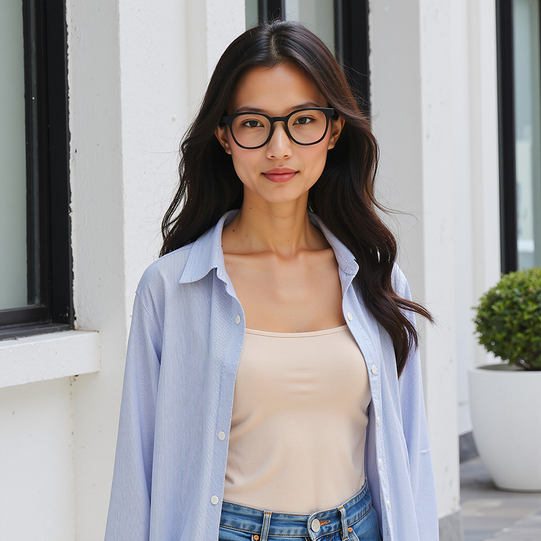 Lenskart Black Full Rim Square left side