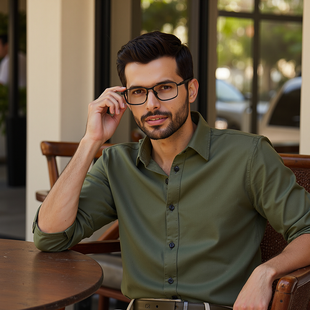 Lenskart Black Full Rim Square left side