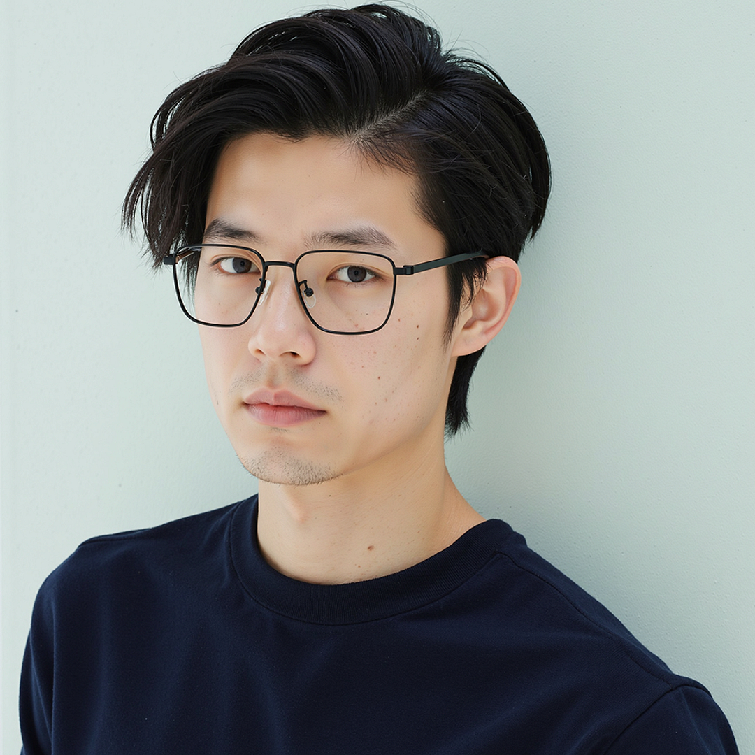 Lenskart Black Full Rim Square left side