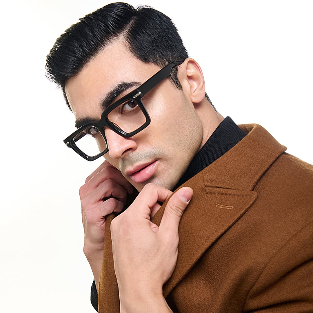 Lenskart STUDIO Black Full Rim Rectangle right side