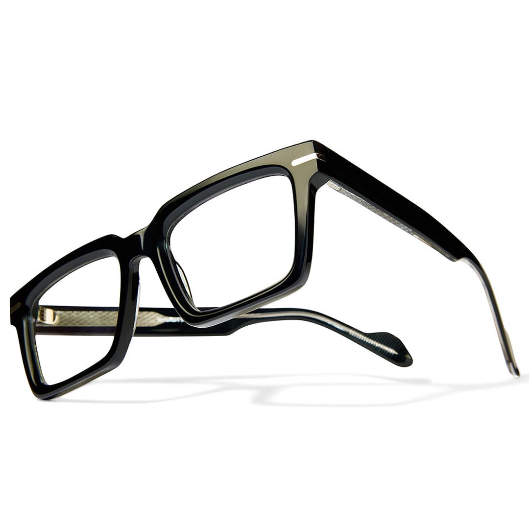 Lenskart STUDIO Black Full Rim Rectangle left side