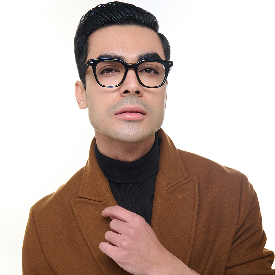 Lenskart Studio Online Black Full Rim Square left side