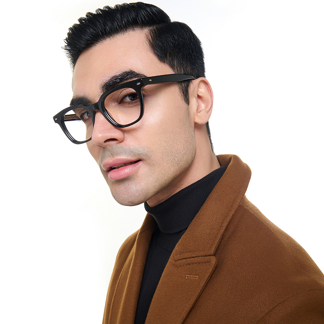 Lenskart Studio Online Black Full Rim Square right side
