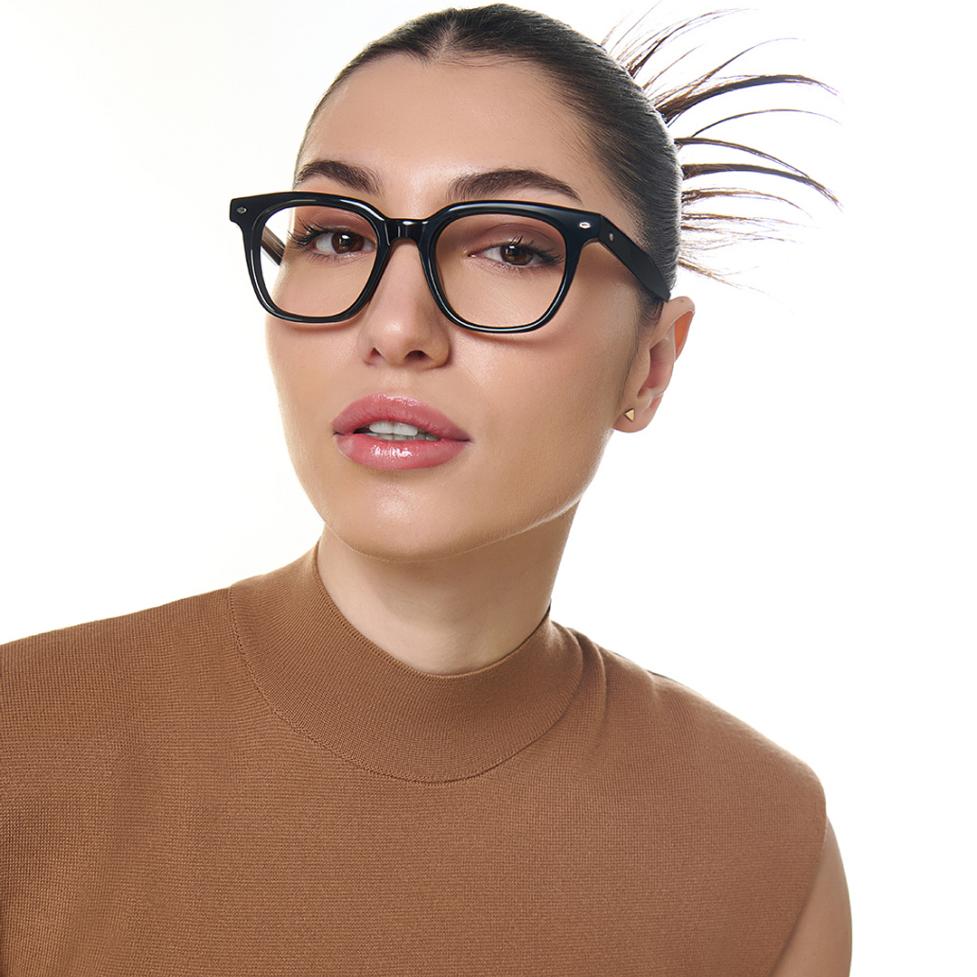 Lenskart Studio Online Black Full Rim Square left side