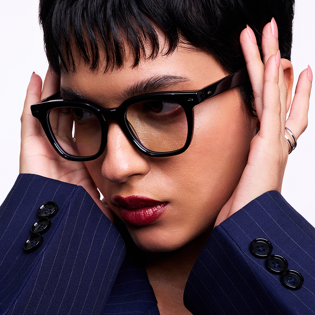 Lenskart Studio Online Black Full Rim Square left side