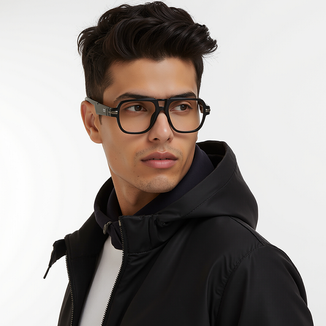 Lenskart STUDIO Black Full Rim Square right side