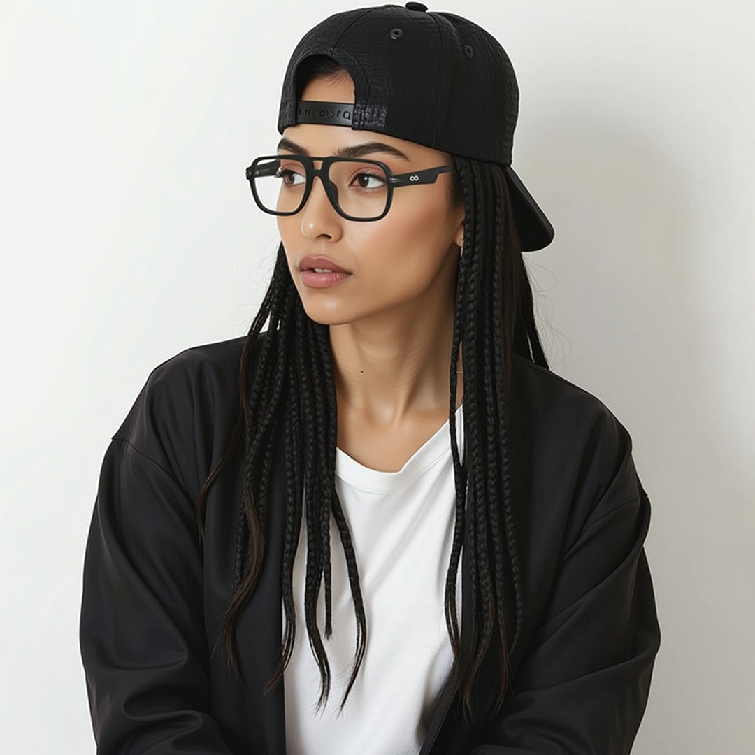 Lenskart STUDIO Black Full Rim Square right side