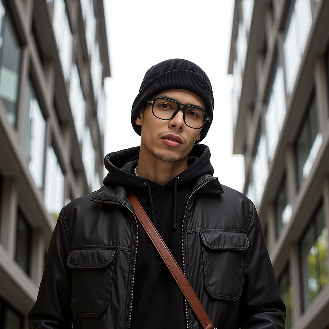 Lenskart STUDIO Black Full Rim Square right side