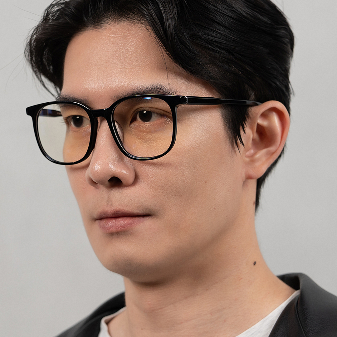 Lenskart STUDIO Black Full Rim Square left side