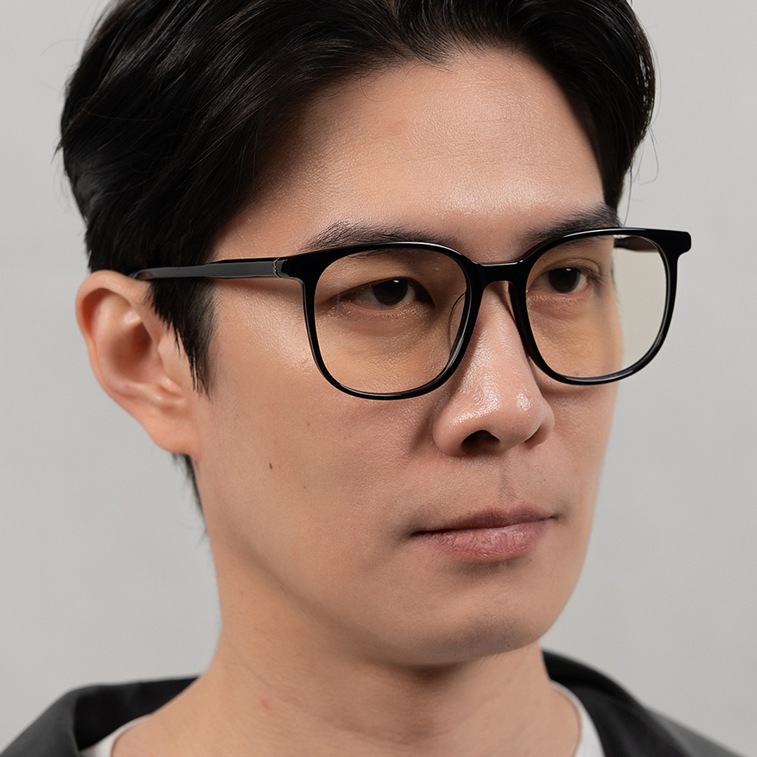 Lenskart STUDIO Black Full Rim Square left side