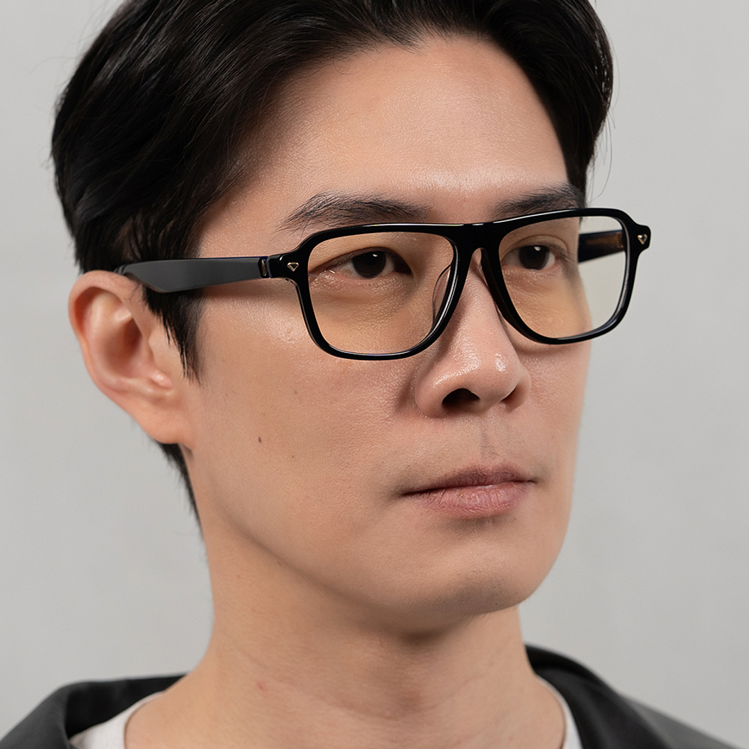 Lenskart STUDIO Black Full Rim Square left side