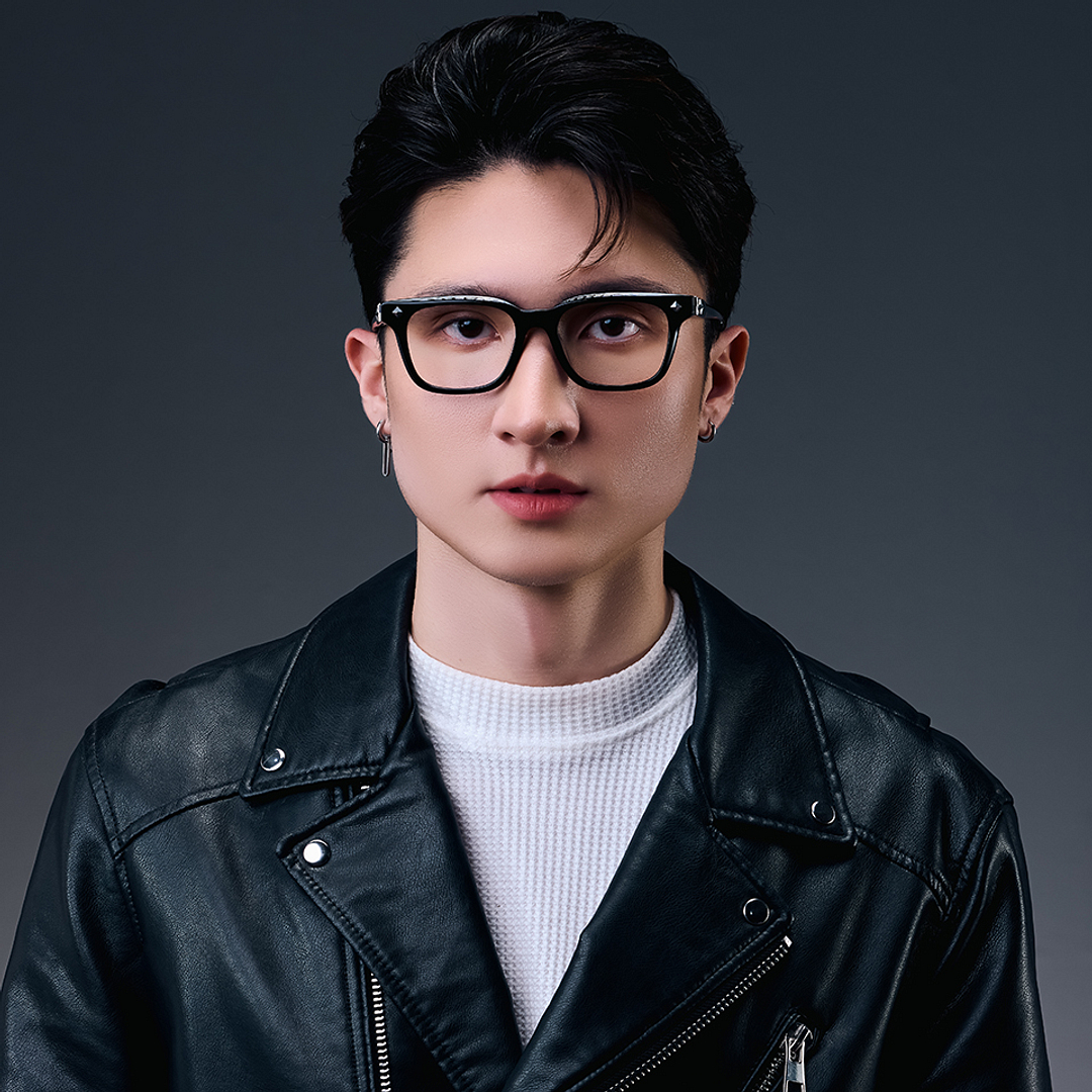 Lenskart STUDIO Black Full Rim Square left side