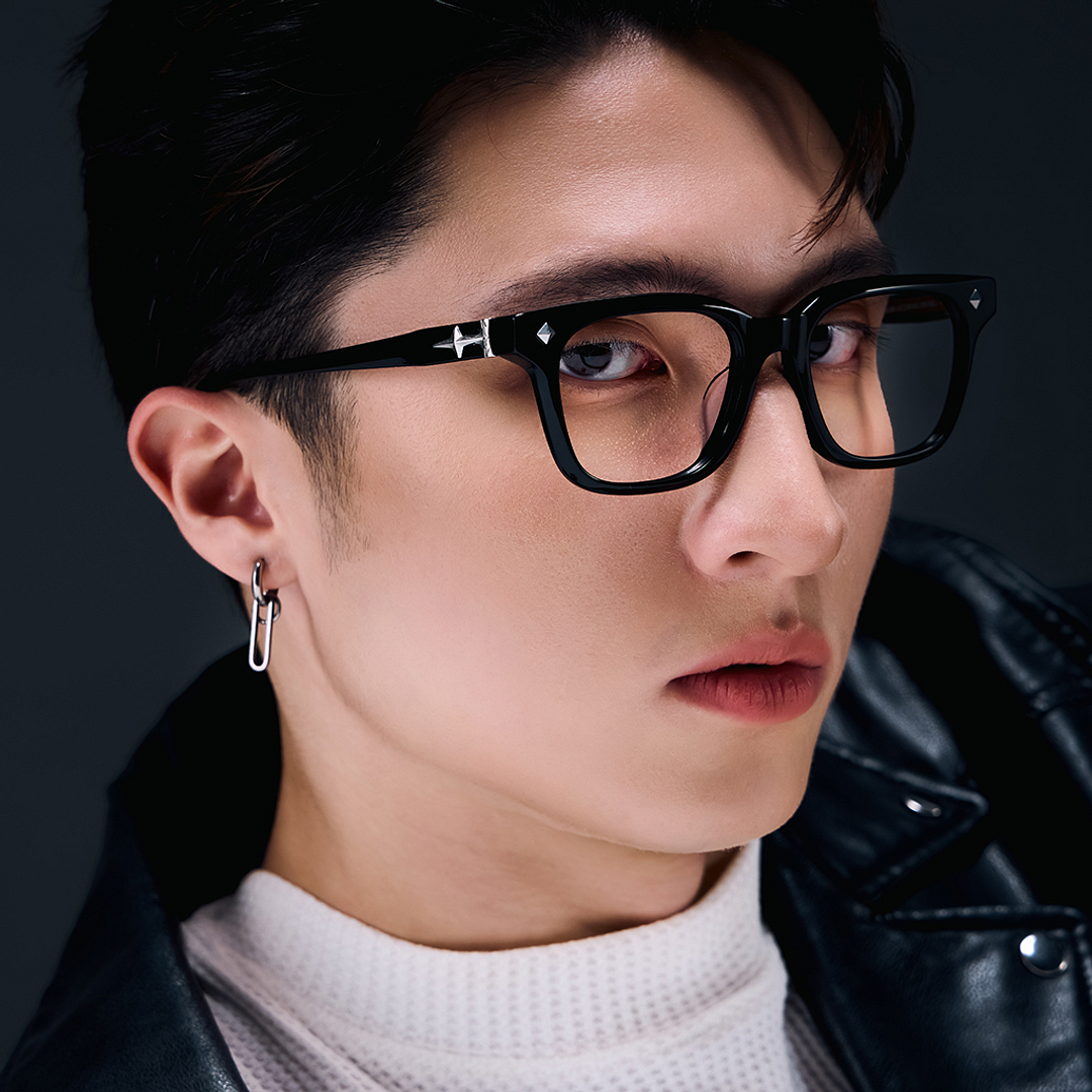 Lenskart STUDIO Black Full Rim Square left side