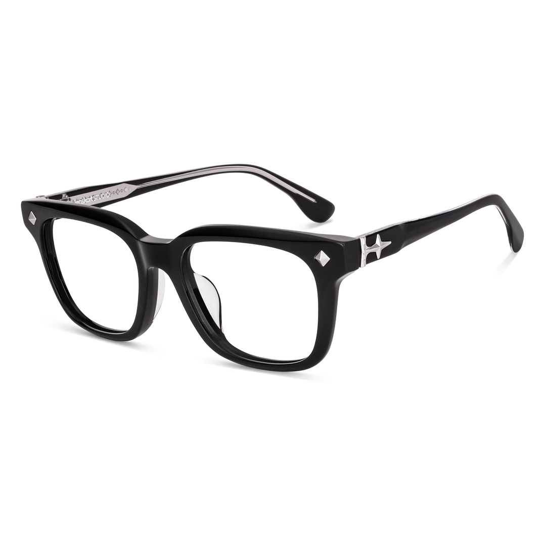 Lenskart STUDIO Black Full Rim Square left side
