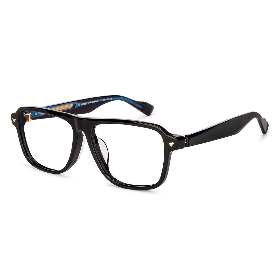 Lenskart STUDIO Black Full Rim Square left side
