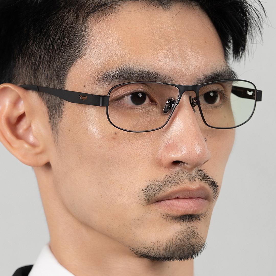 Lenskart Black Full Rim Rectangle left side