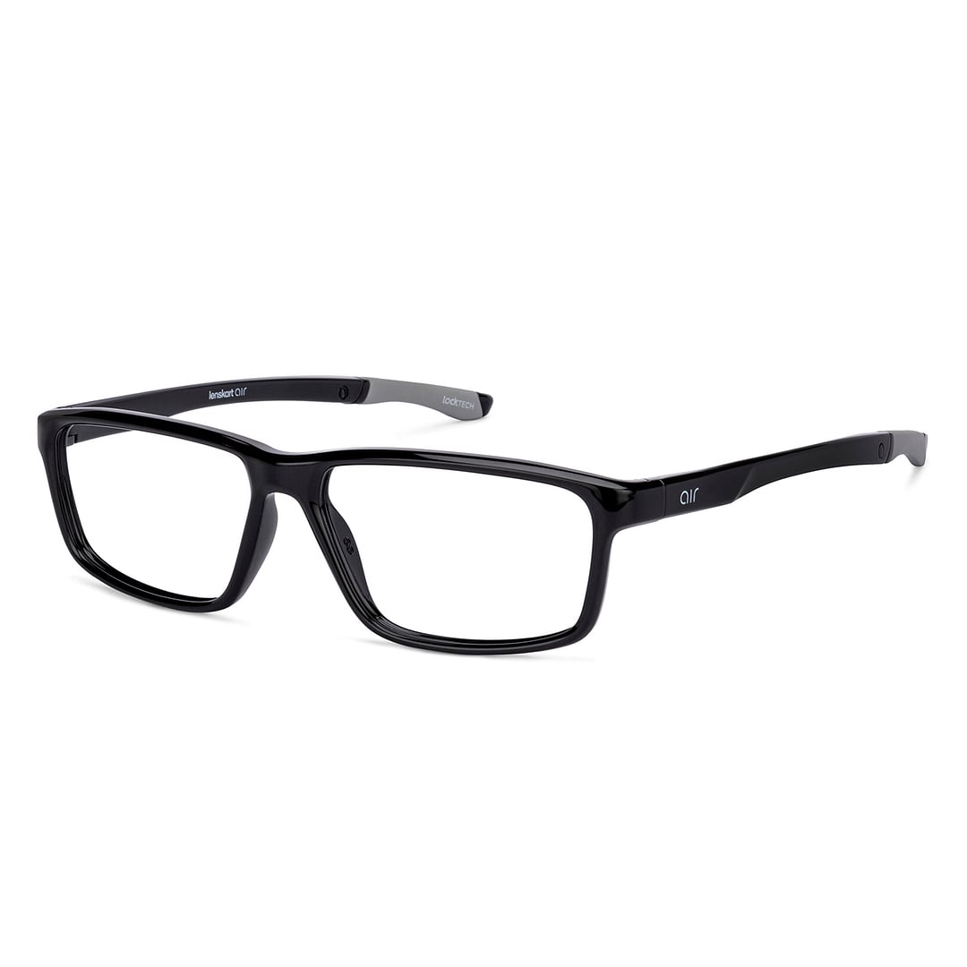 Lenskart Air Online Black Full Rim Rectangle right side