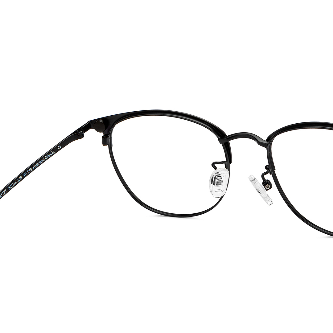 Lenskart Air Black Full Rim Round left side
