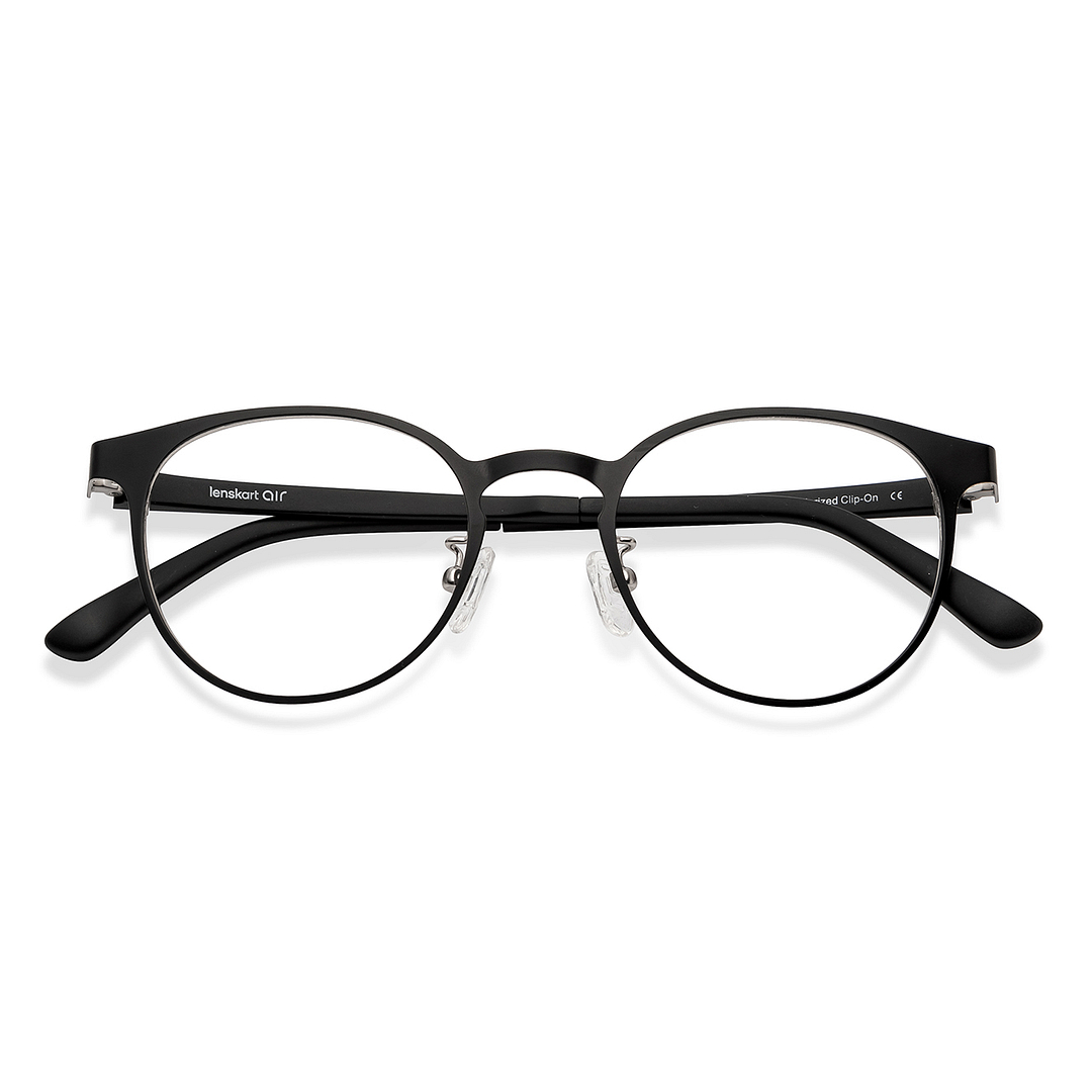 Lenskart Air Online Black Full Rim Round left side