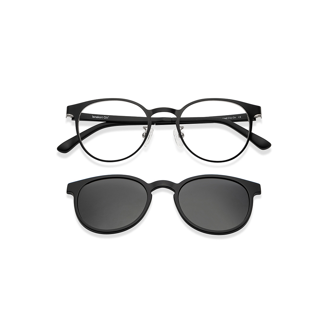 Lenskart Air Online Black Full Rim Round right side