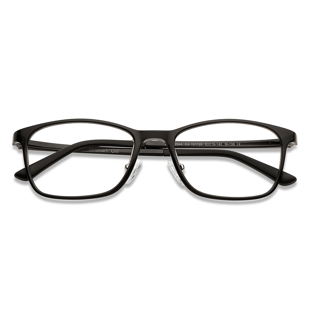 Lenskart Air Black Full Rim Rectangle left side