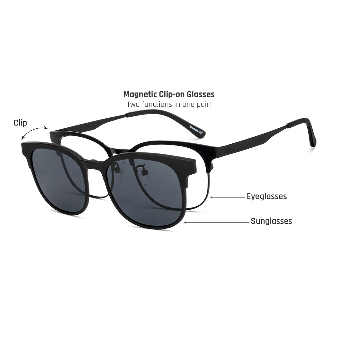 Lenskart Air Black Full Rim Square left side