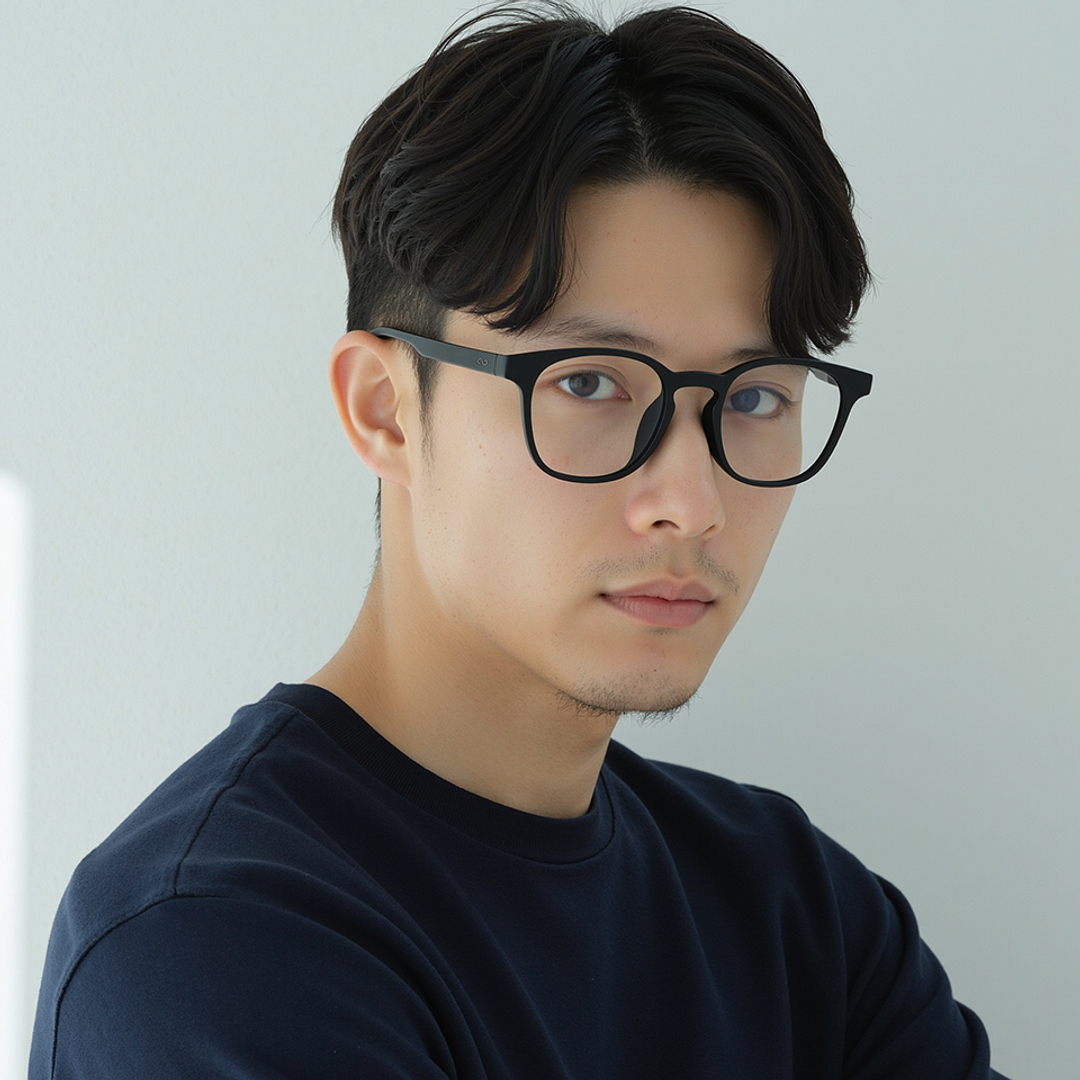 Lenskart Hustlr Black Full Rim Square left side