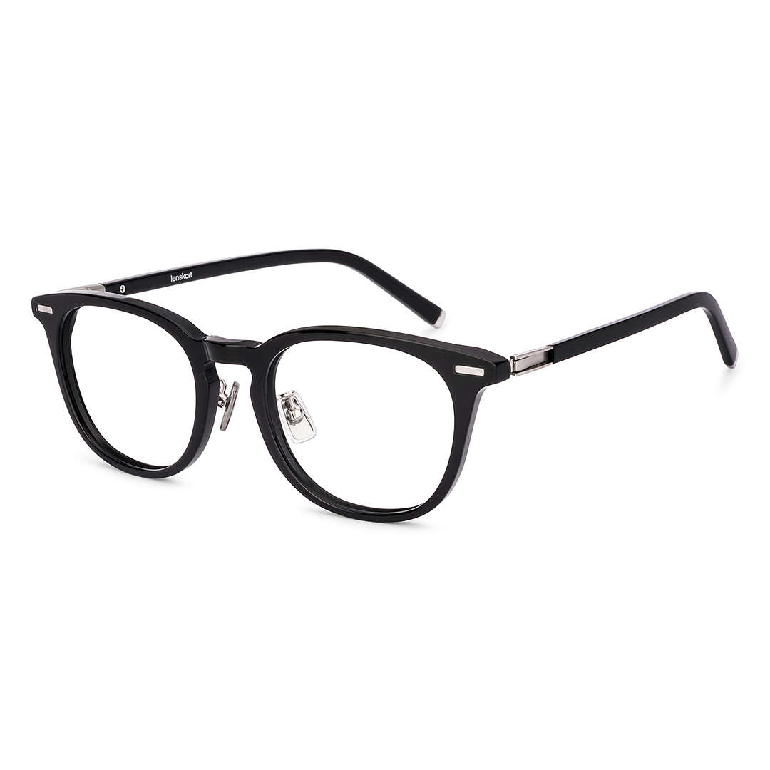Lenskart Black Full Rim Round left side