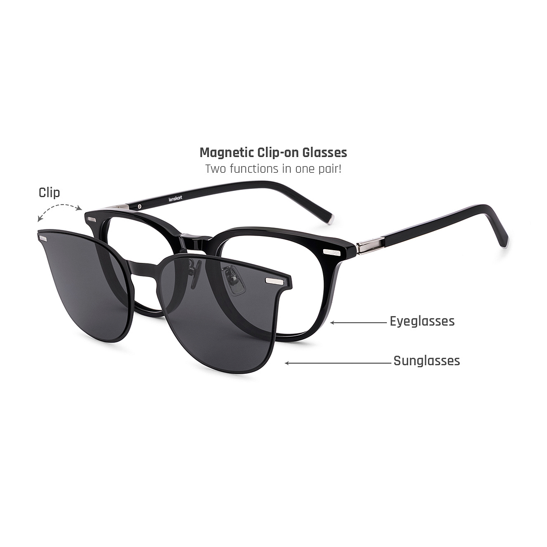 Lenskart Black Full Rim Round left side