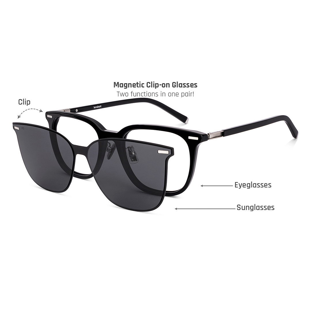 Lenskart Black Full Rim Square left side