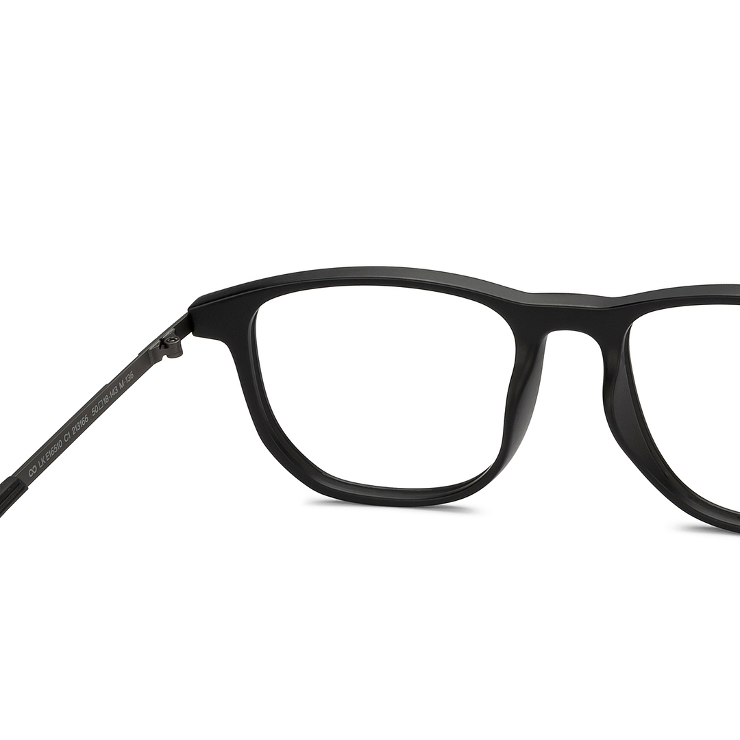 Lenskart STUDIO Black Full Rim Geometric left side