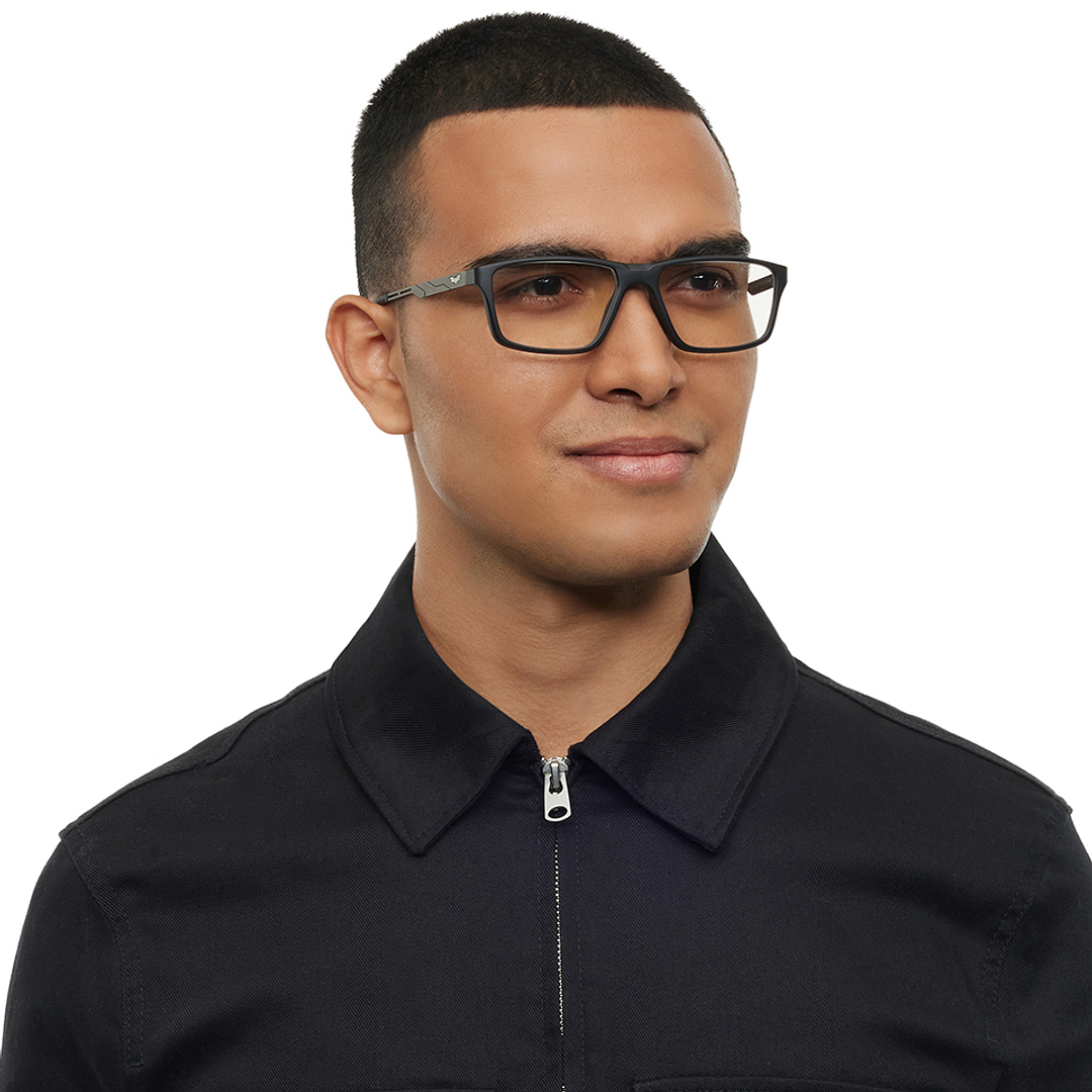 استوديو لينسكارت أسود حافة كاملة المستطيل right side