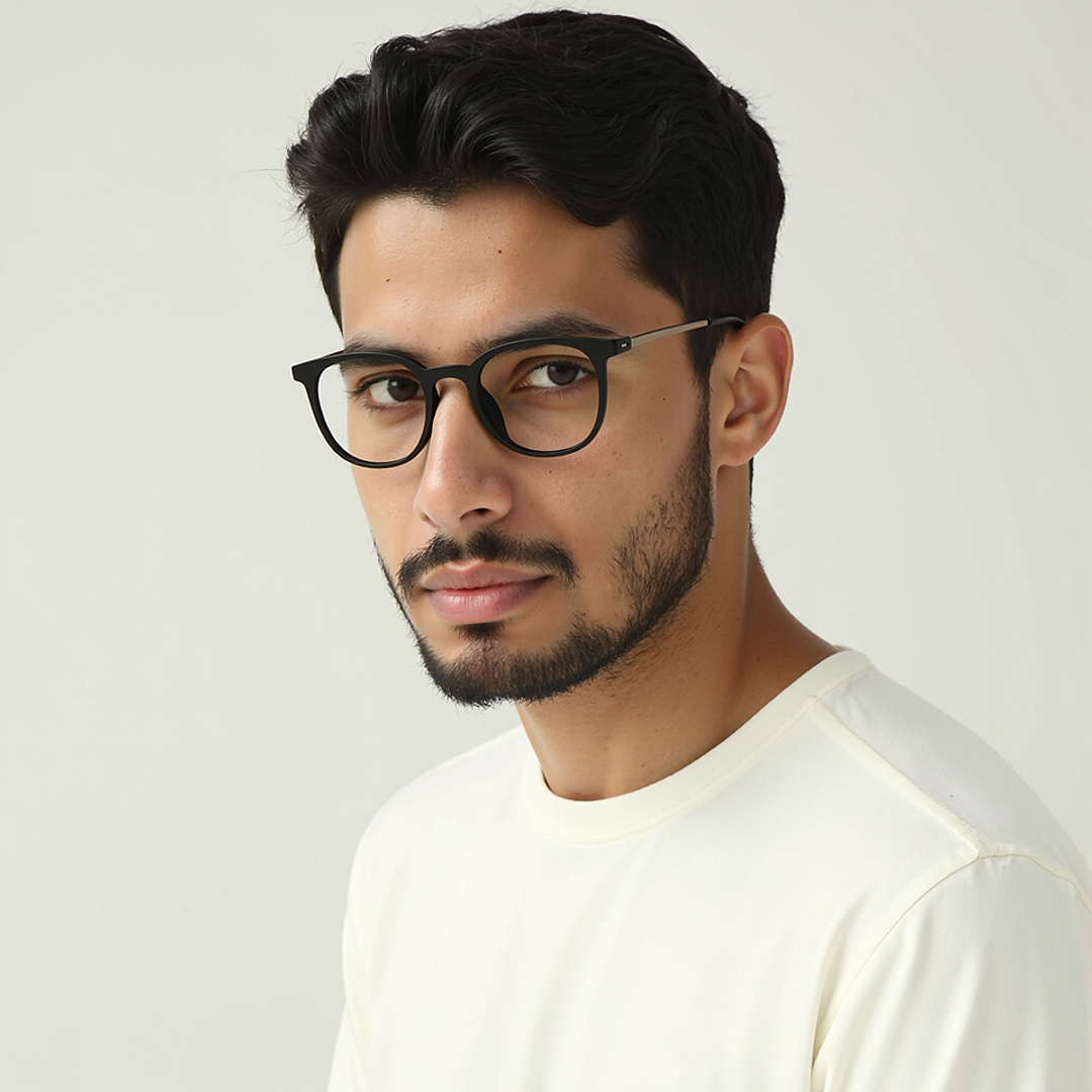 Lenskart Air Black Full Rim Round right side