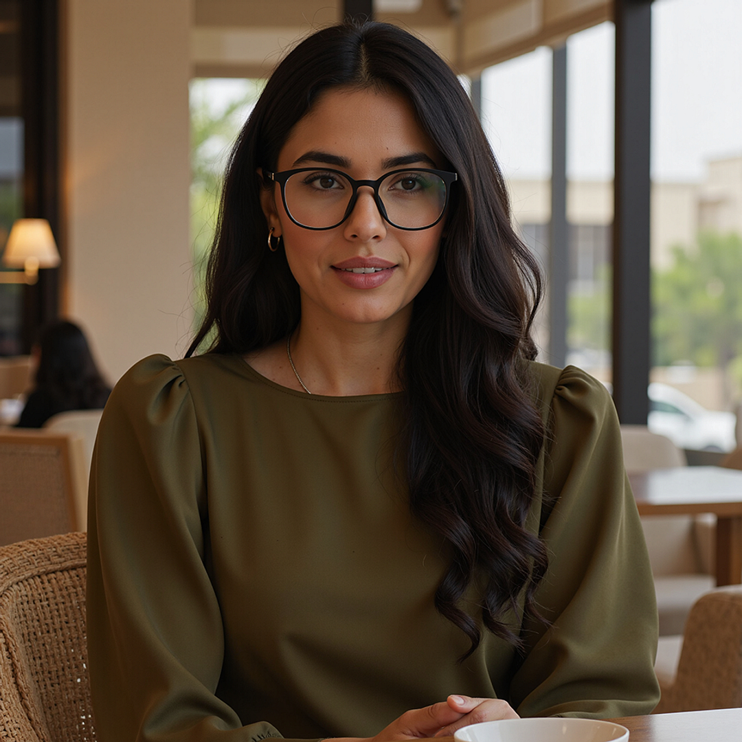 Lenskart Air Black Full Rim Round right side