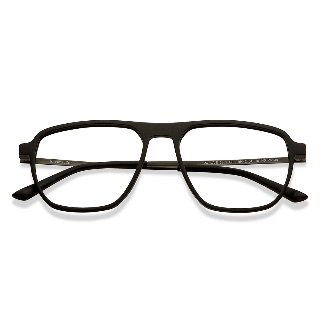 Lenskart Air Black Full Rim Geometric left side
