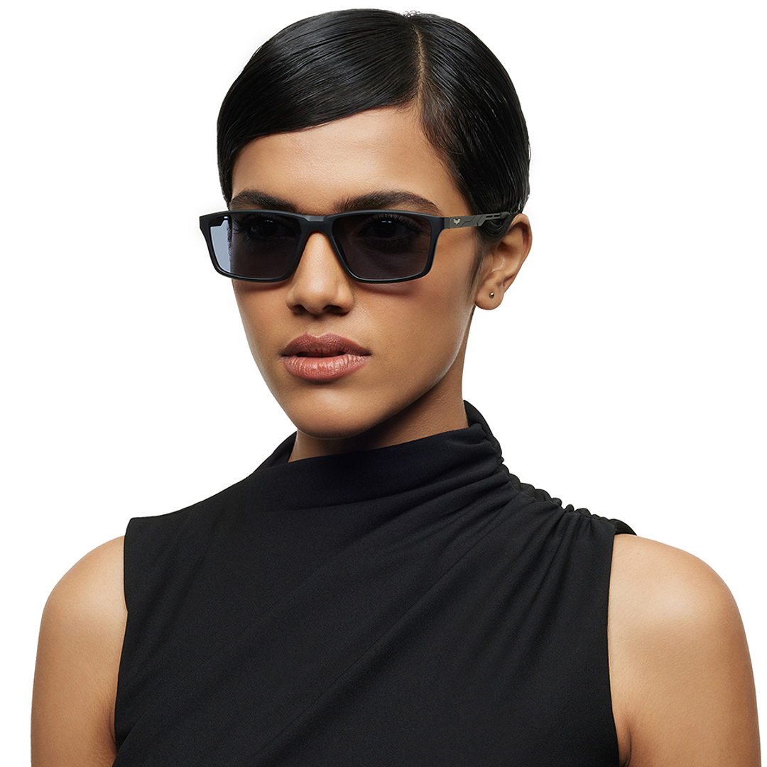 Buy Black Gunmetal Blue Full Rim Rectangle Square Lenskart STUDIO
