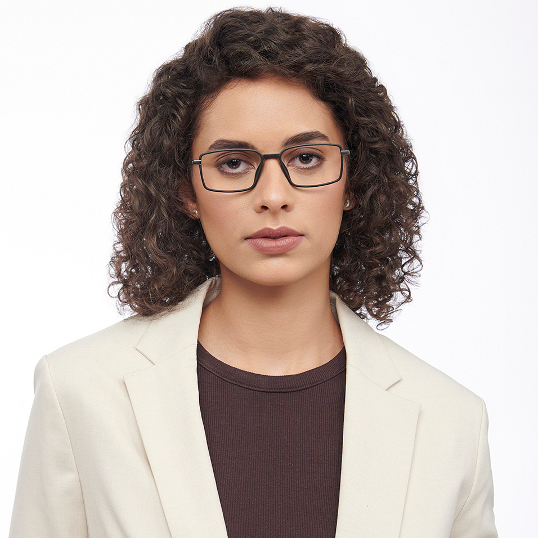 Lenskart Air Dark Gunmetal Full Rim Rectangle right side