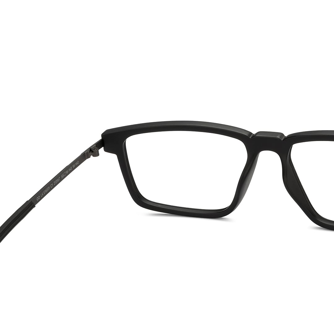 Lenskart STUDIO Black Full Rim Rectangle left side