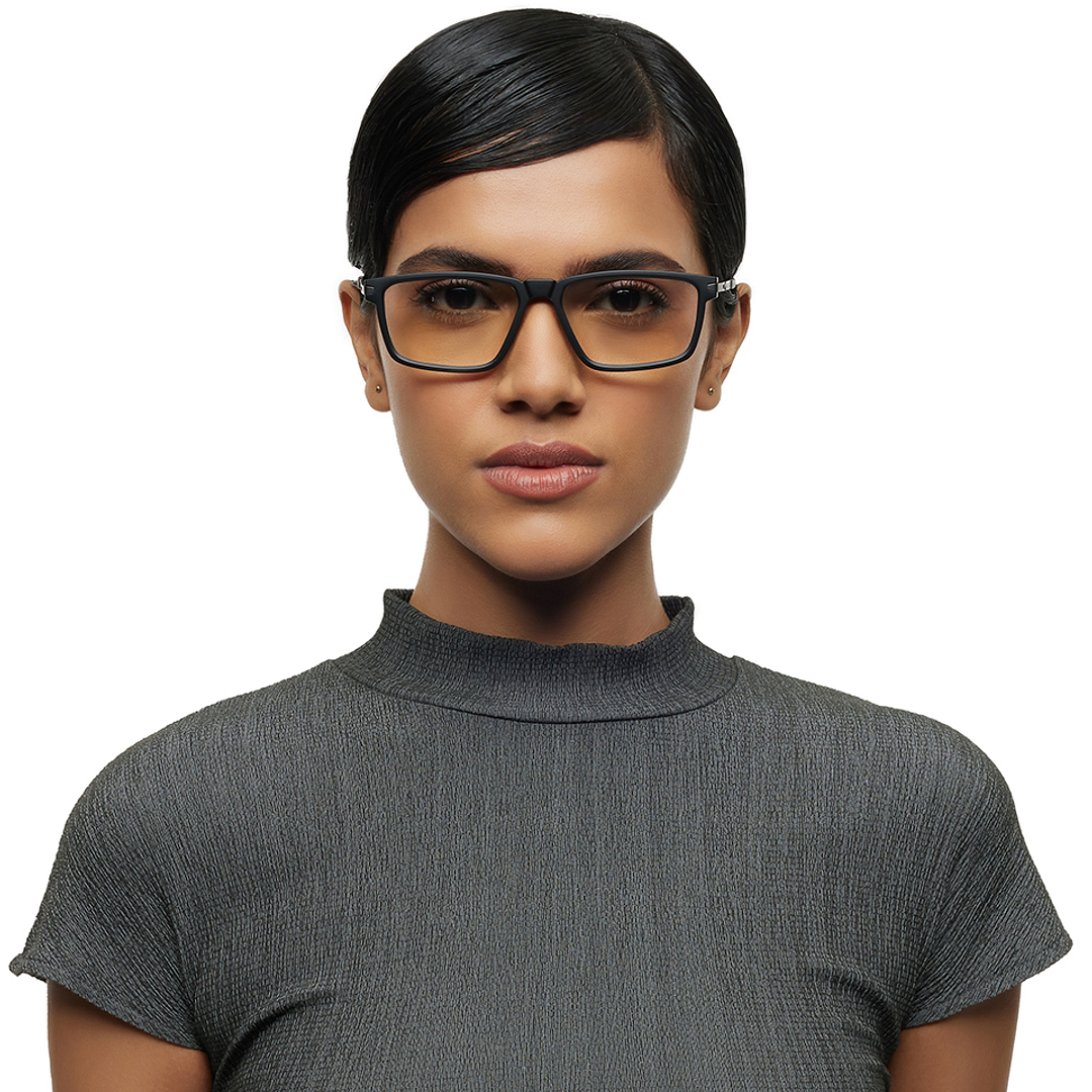 Lenskart STUDIO Black Full Rim Rectangle left side