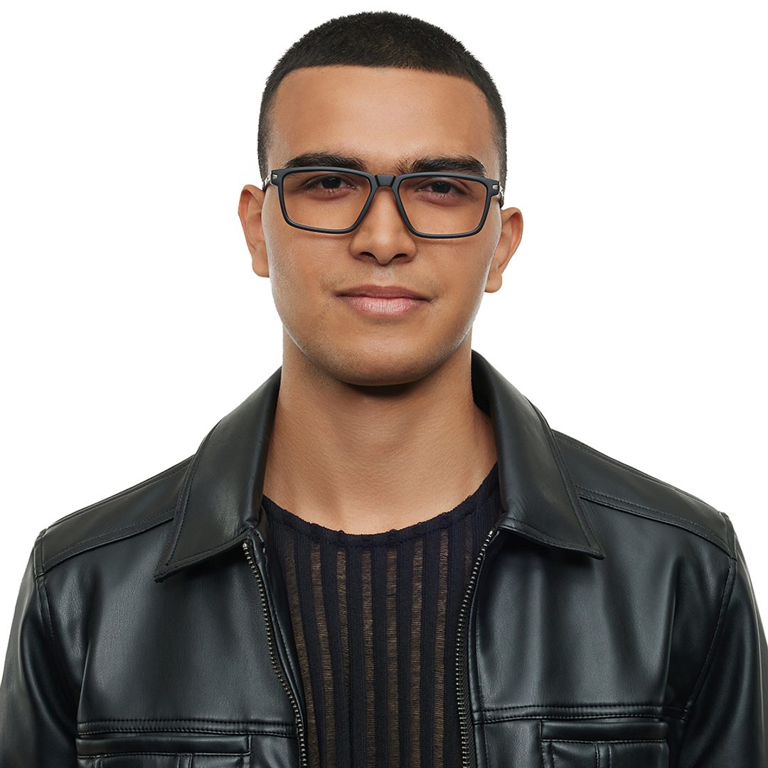 Lenskart STUDIO Black Full Rim Rectangle left side