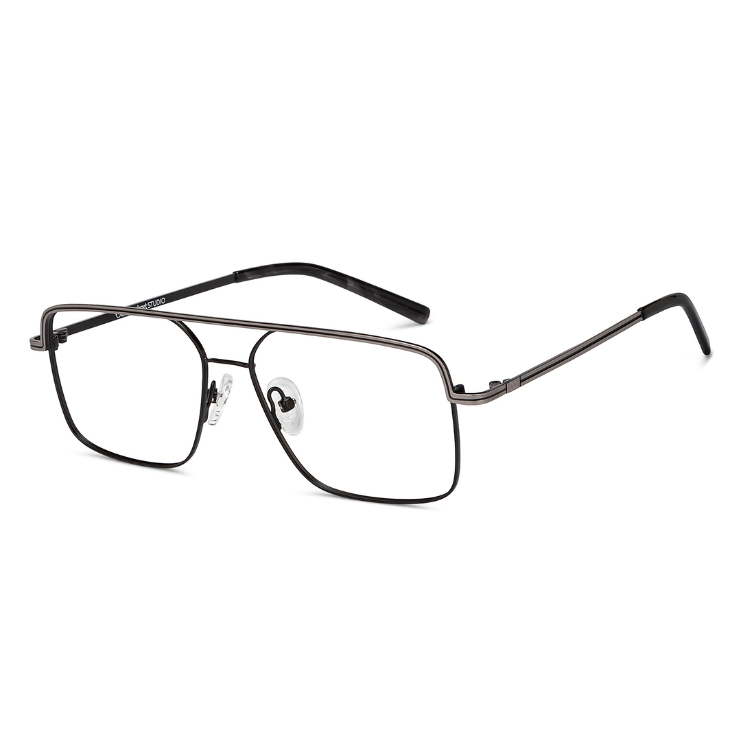 Lenskart Studio Online Dark Gunmetal Full Rim Square right side