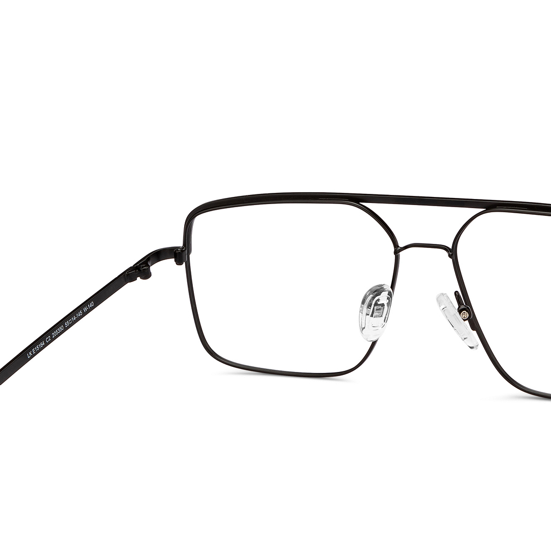 Lenskart Studio Online Dark Gunmetal Full Rim Square right side