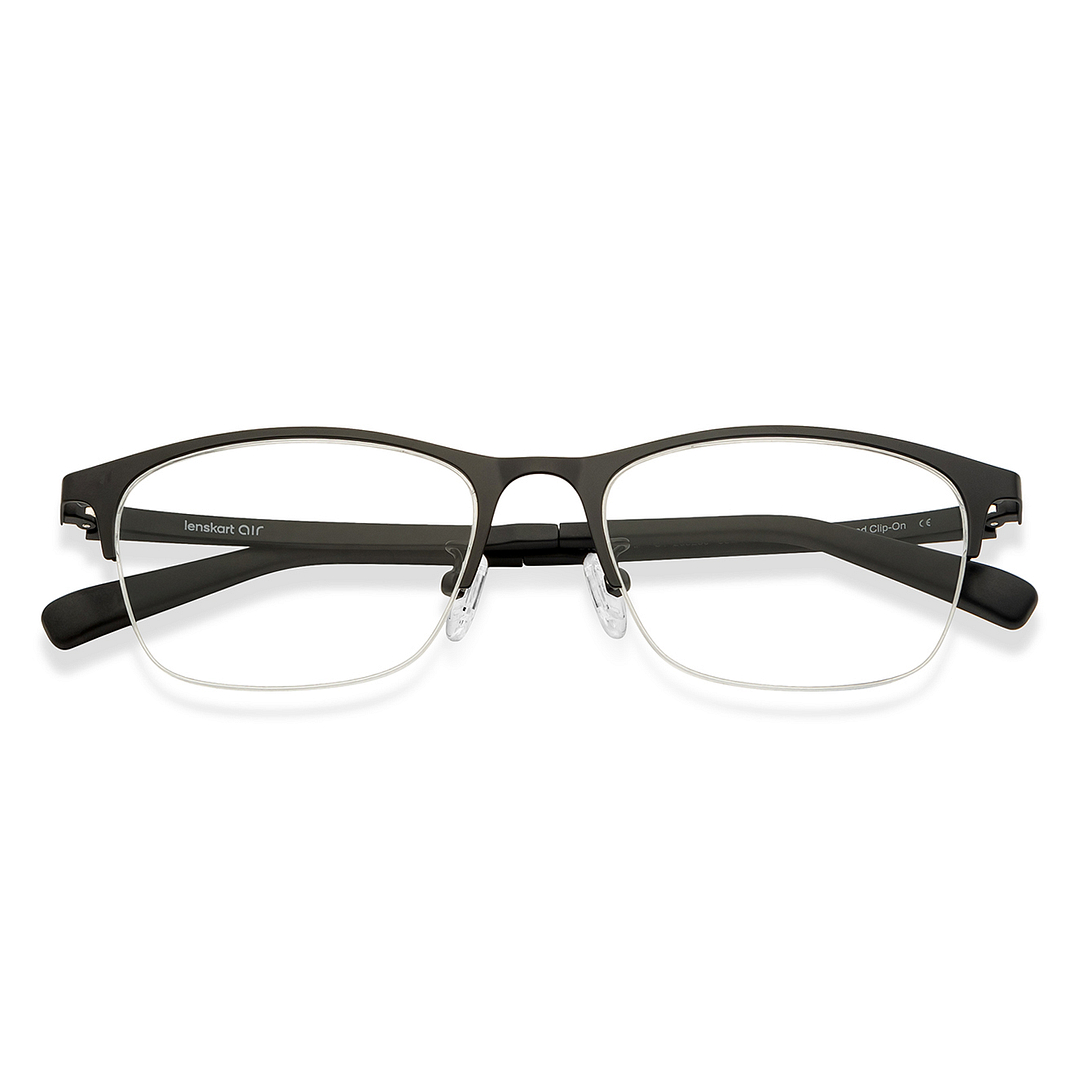 Lenskart Air Online Black Half Rim Rectangle right side