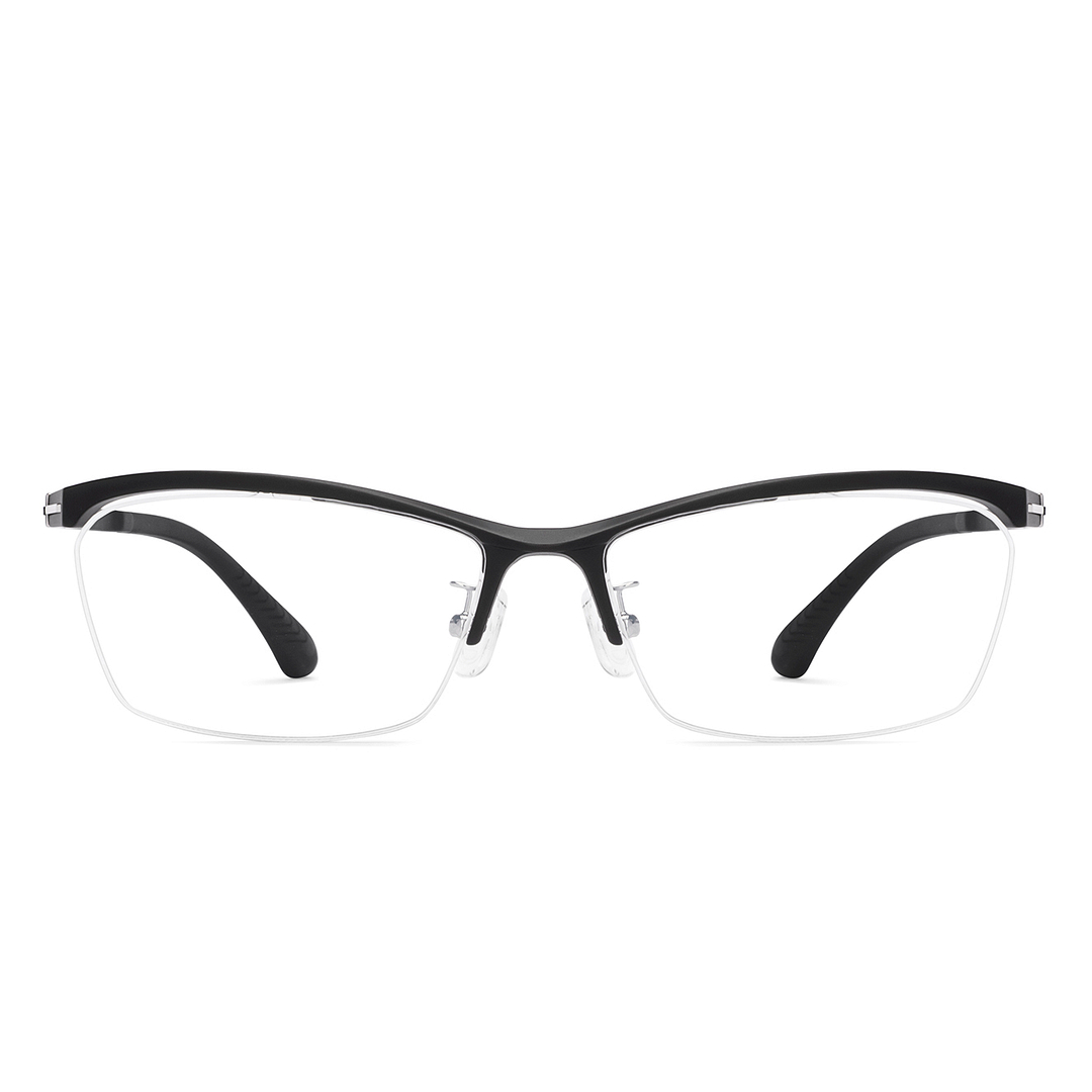 Lenskart Air Black Half Rim Rectangle right side