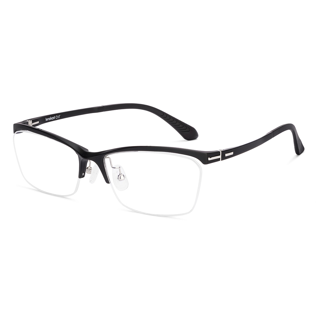 Lenskart Air Black Half Rim Rectangle right side