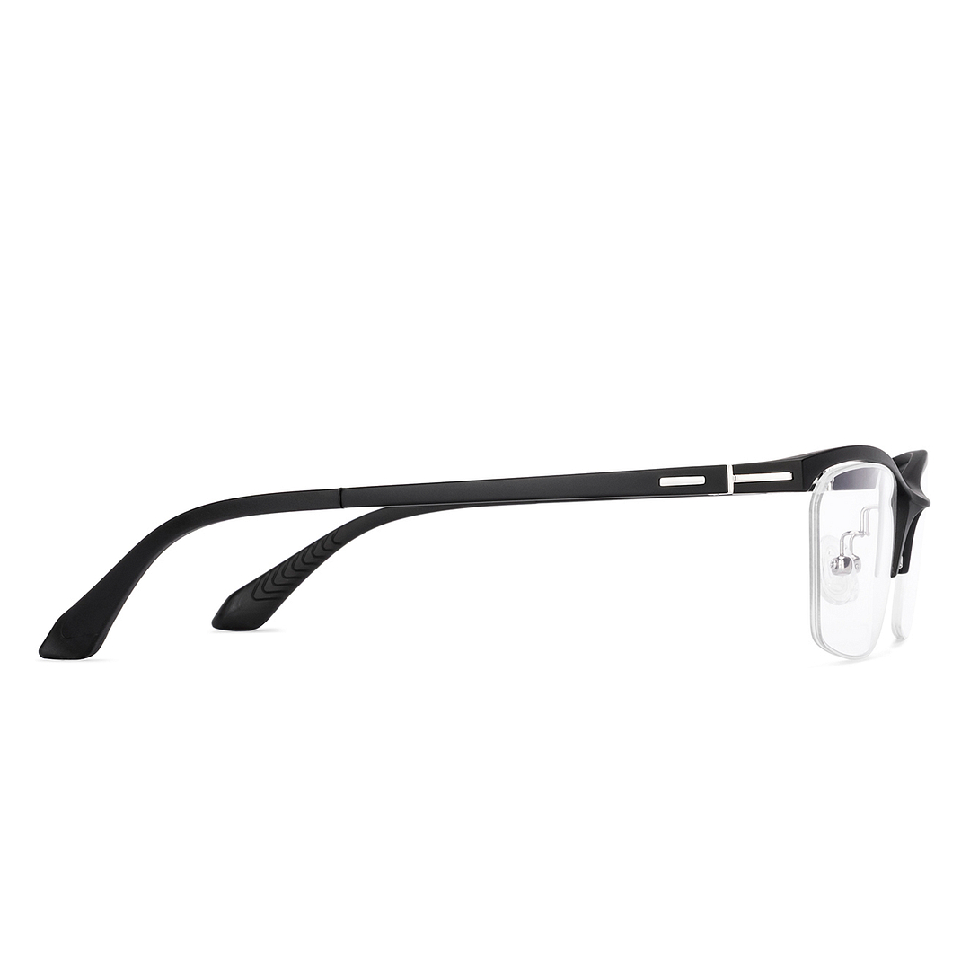 Lenskart Air Black Half Rim Rectangle left side