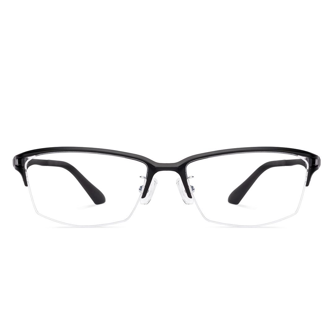Lenskart Air Black Half Rim Rectangle right side
